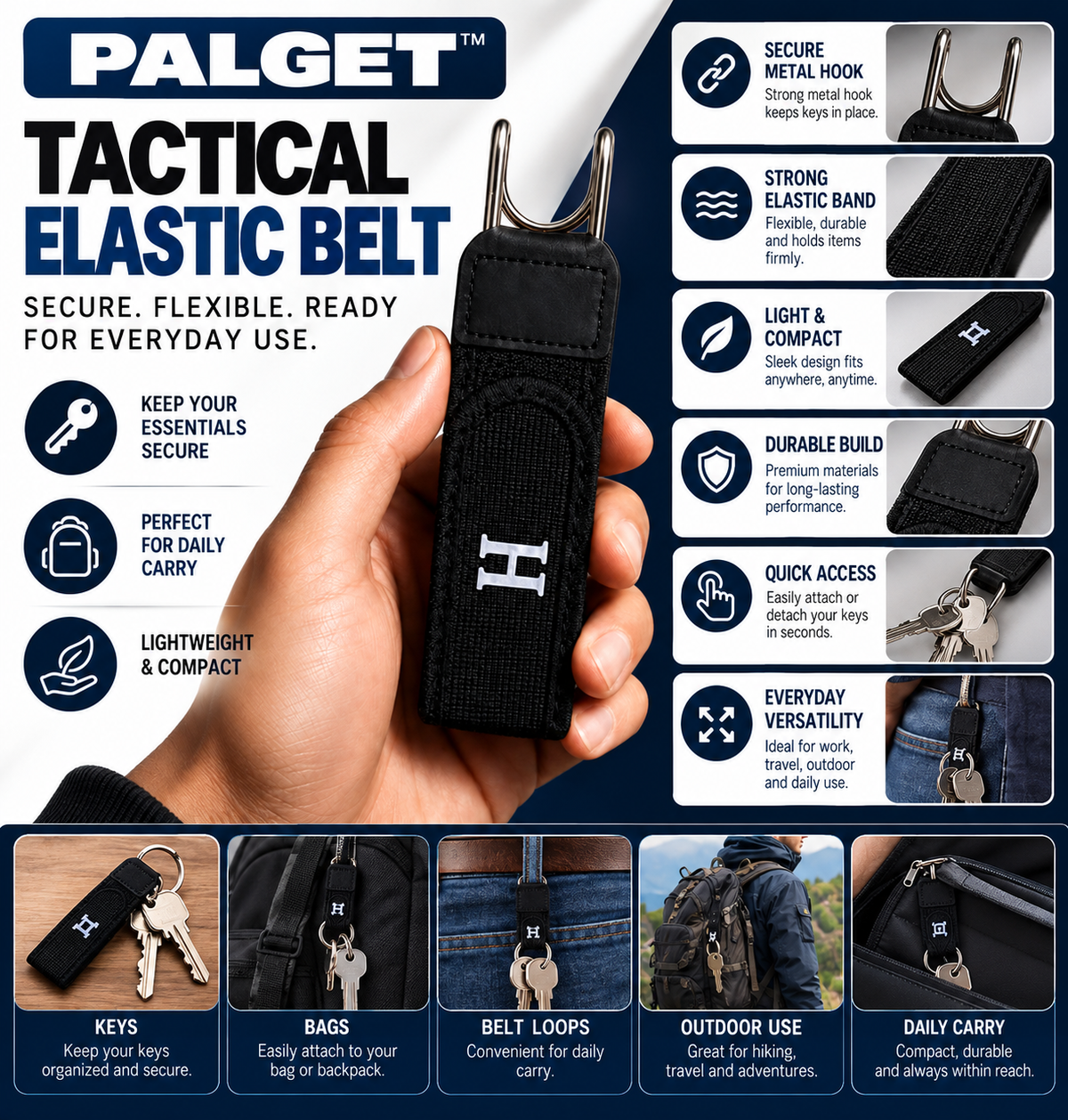 Palget™ Tactical Elastic Belt