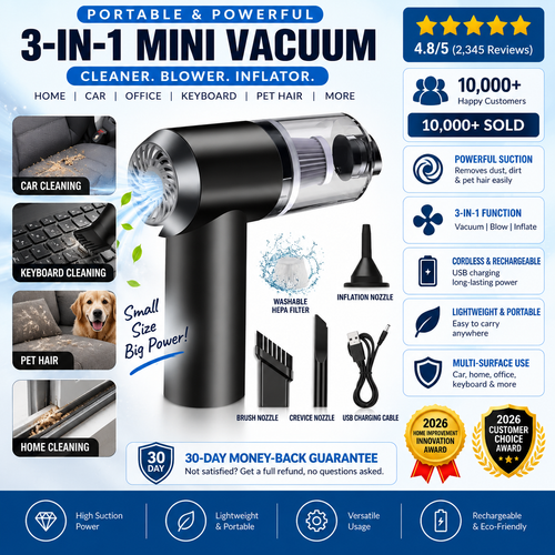 Palget™ 3 in 1 Vacuum Cleaner - Wireless and Powerful