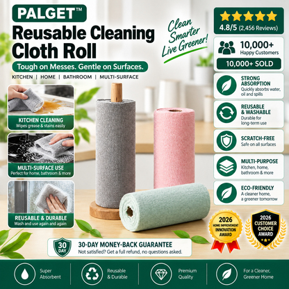 Palget™ Microfiber Cleaning Cloth Roll