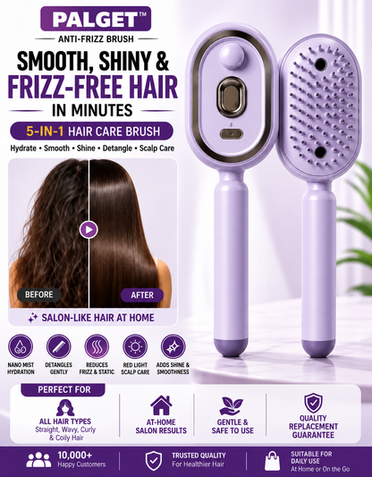 Palget™ Anti-Frizz Brush - Smooth. Shine. Gloss Up.