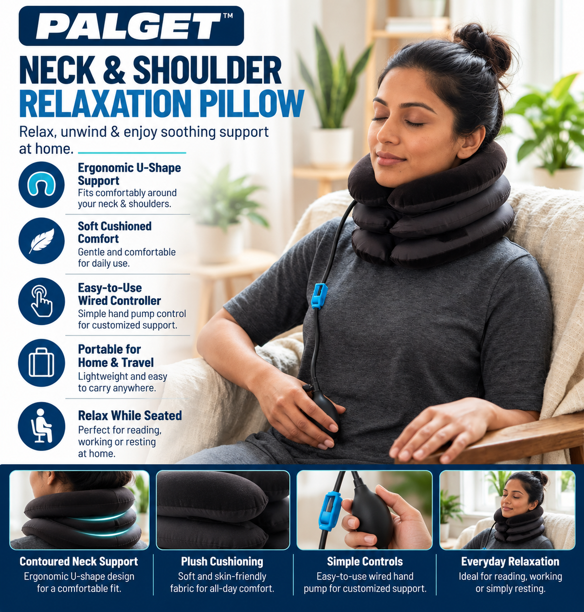 Palget™  10-Minute Neck Decompression Therapy Kit