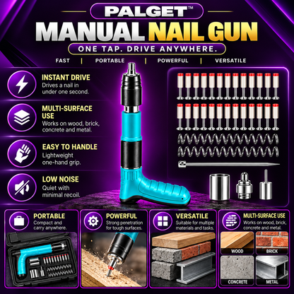 Palget™- Heavy Duty Nail Hammer Gun 30 Nails