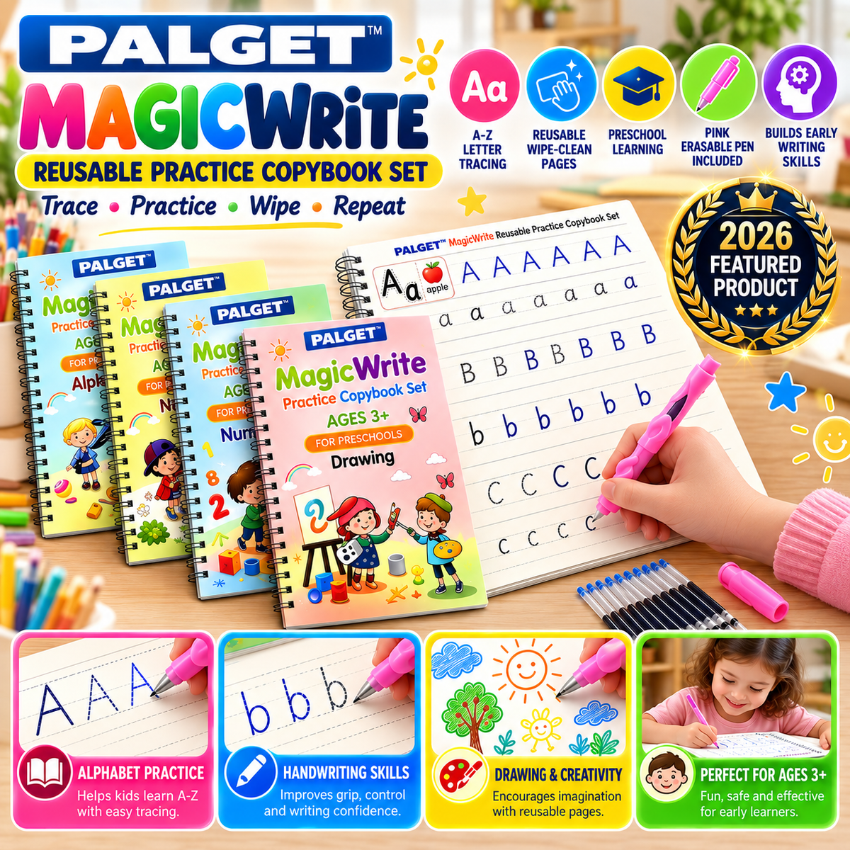 Palget™ Magic Practice Copybook