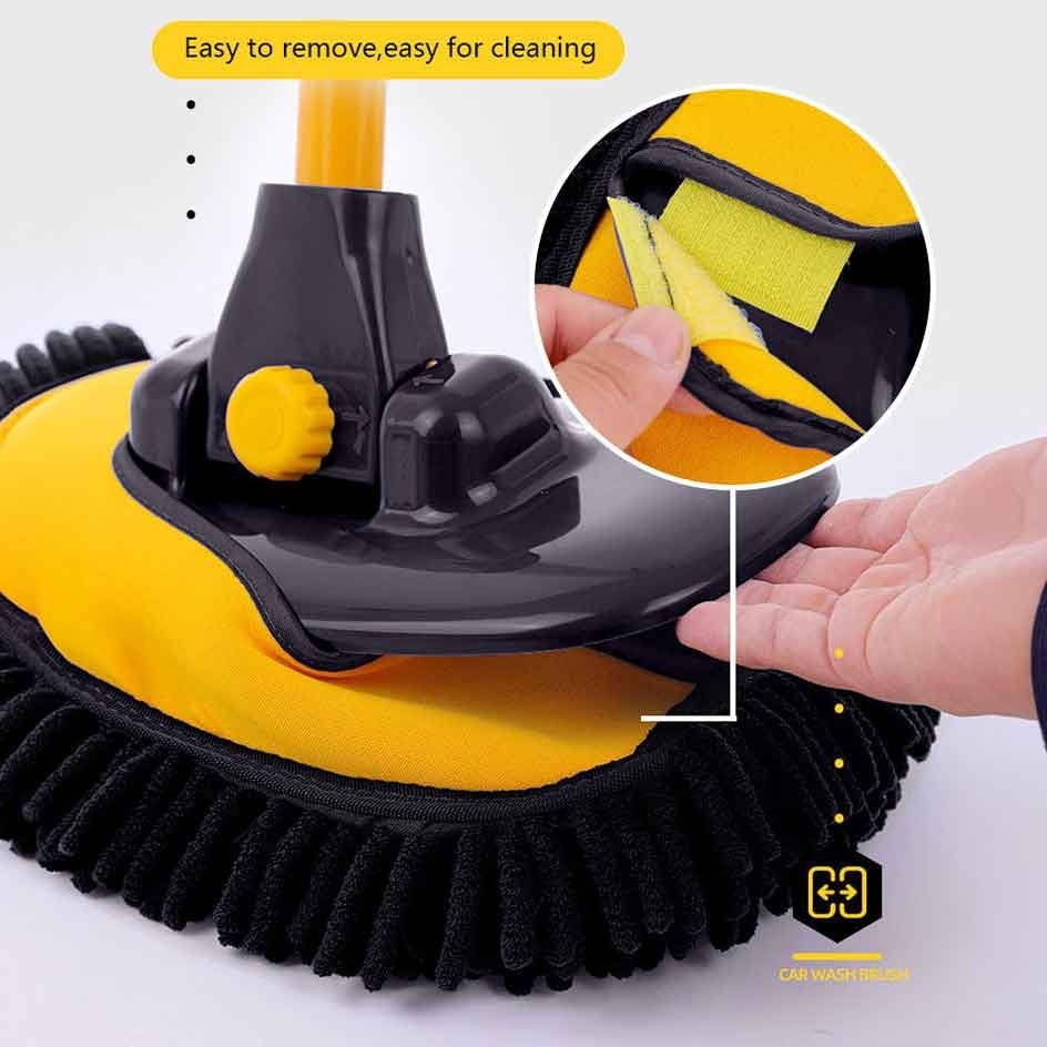 Palget™ Curved Car Cleaning Brush with Telescopic Handle