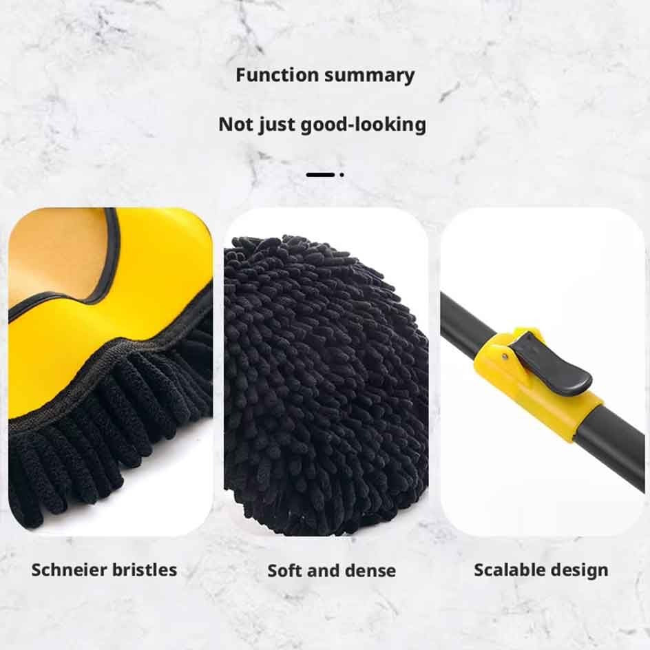 Palget™ Curved Car Cleaning Brush with Telescopic Handle