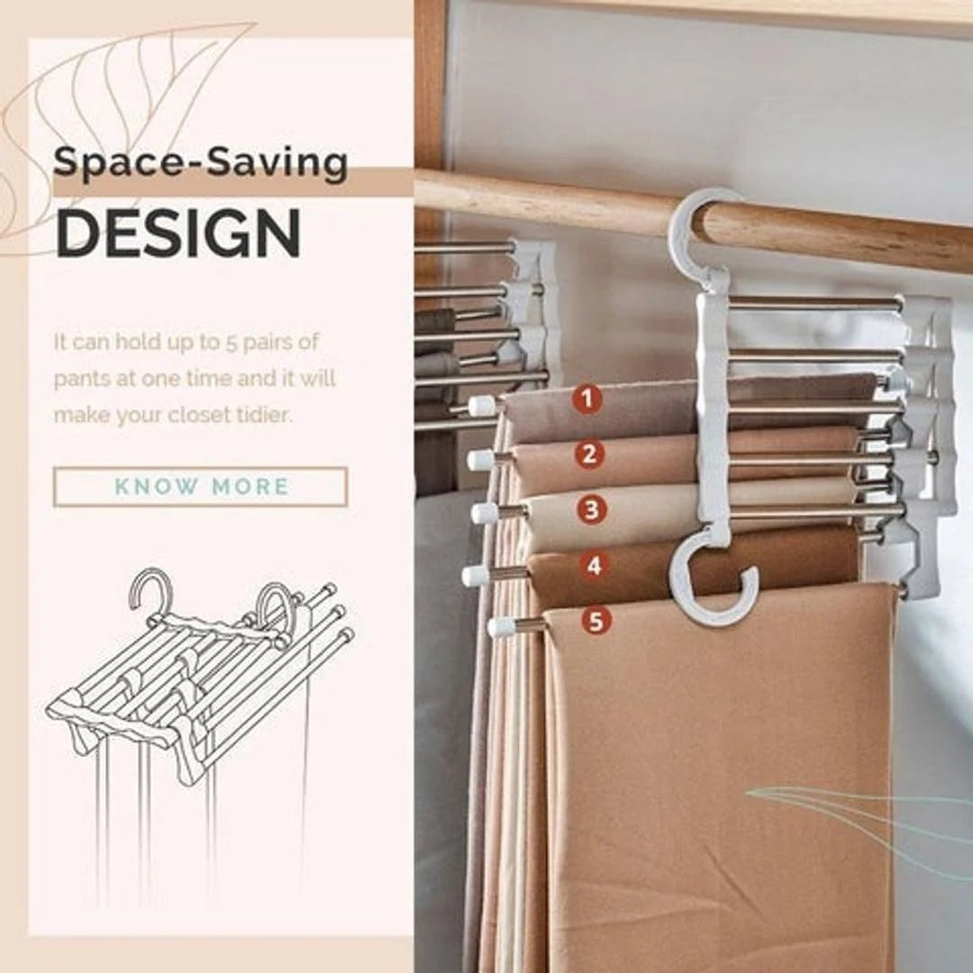 Palget™ 5-in-1 Space-Saving Pants Hanger