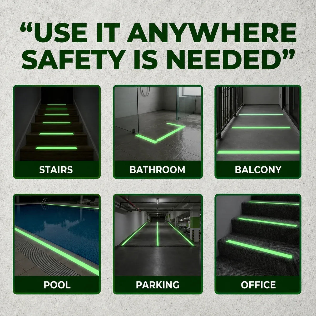Palget™ Anti Skid Tape Glow In The Dark