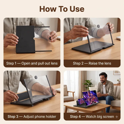 Palget™ — Mobile Magnifier | Cinema-Like Display| Adjustable Angle |Travel Friendly