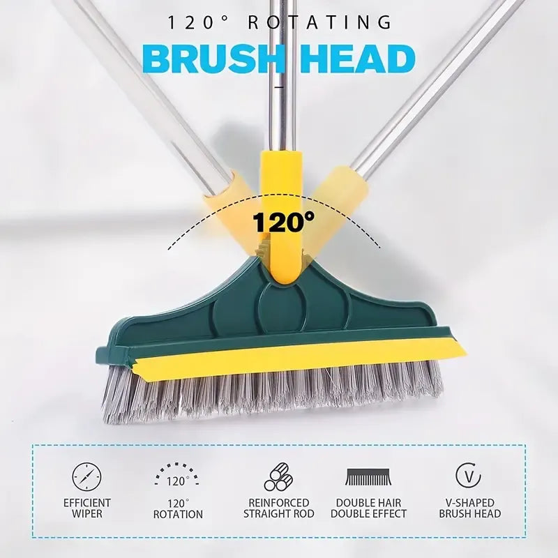 Palget™  2 In 1 Floor Cleaning Brush With Soft Scraper