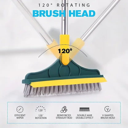 Palget™  2 In 1 Floor Cleaning Brush With Soft Scraper