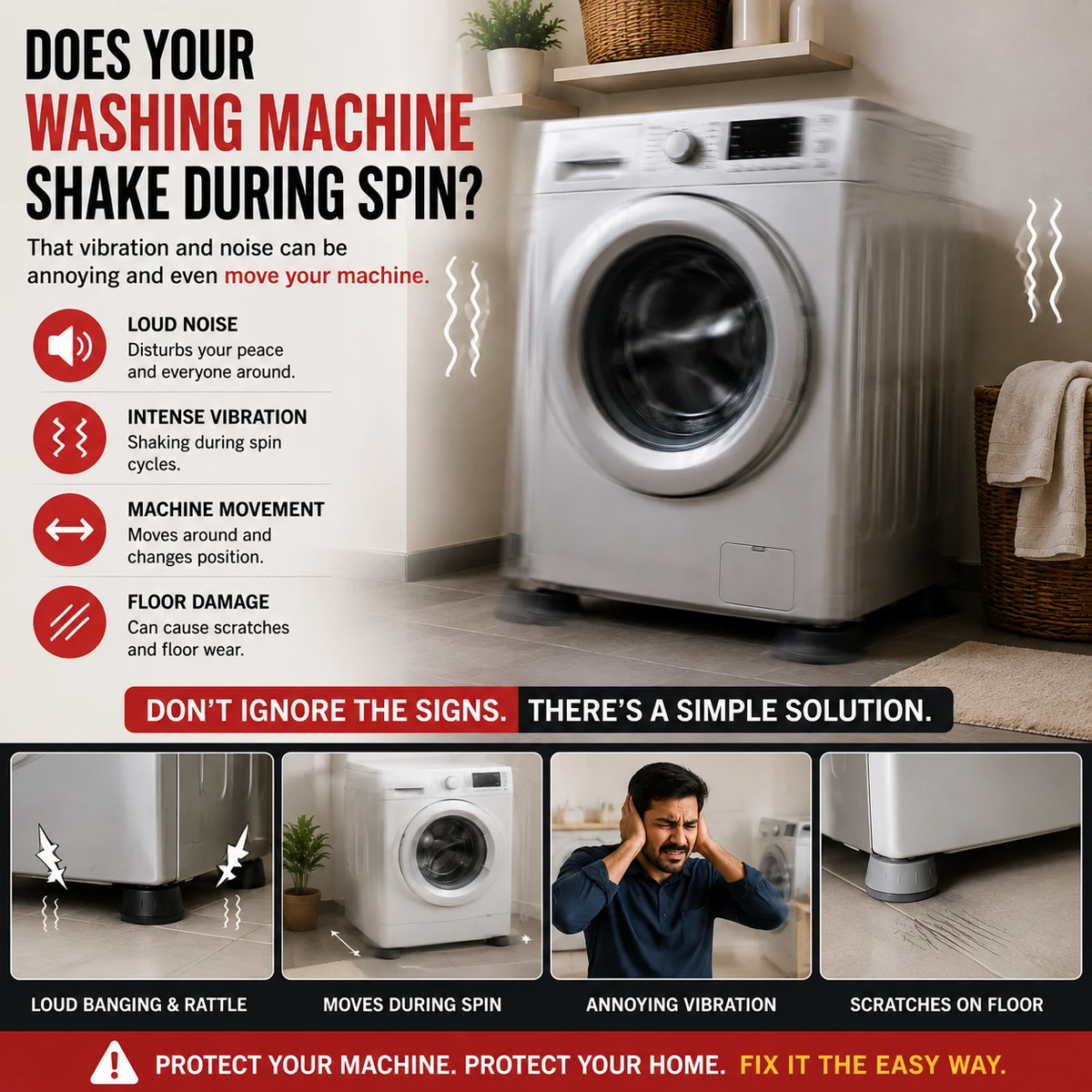 Palget™ Anti-Vibration Pads For Washing Machine