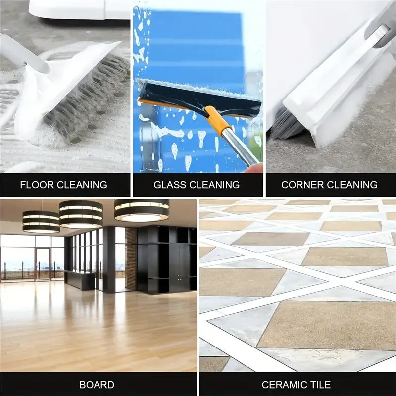 Palget™  2 In 1 Floor Cleaning Brush With Soft Scraper