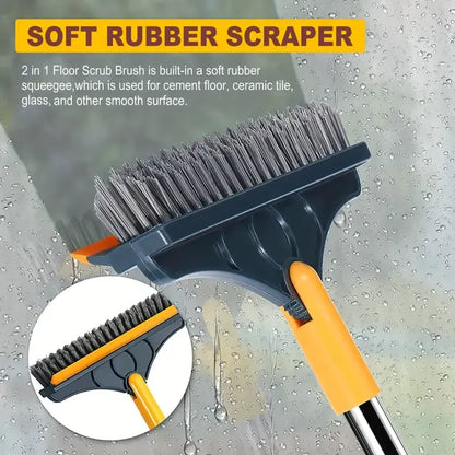 Palget™  2 In 1 Floor Cleaning Brush With Soft Scraper